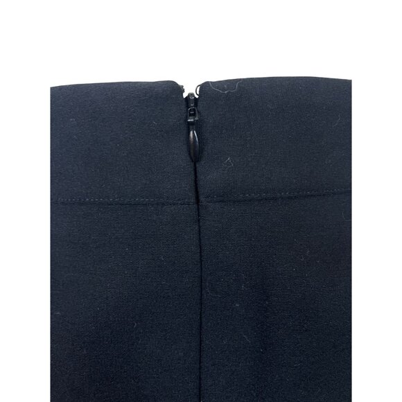 White House Black Market Womens Black Mini Skirt Zipper Accent Size 6 - Picture 4 of 7